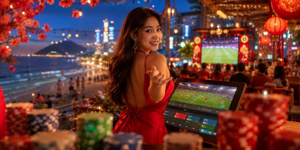 Khung cảnh Vũng Tàu minh họa người dùng đọc mục giải thưởng trên mobile